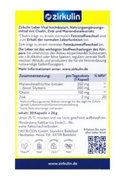 Zirkulin Leber Vital Dragees Hochdosiert - 26 G - 30 Stück -Compo-Laden Zirkulin20Leber20Vital20Dragees20Hochdosiert 77708 H01