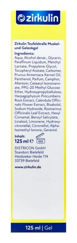 Zirkulin Teufelskralle Muskelgel - 125 Ml -Compo-Laden Zirkulin20Teufelskralle20Muskelgel20 76796 L01
